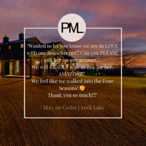 lake house management in Mexia, Tx